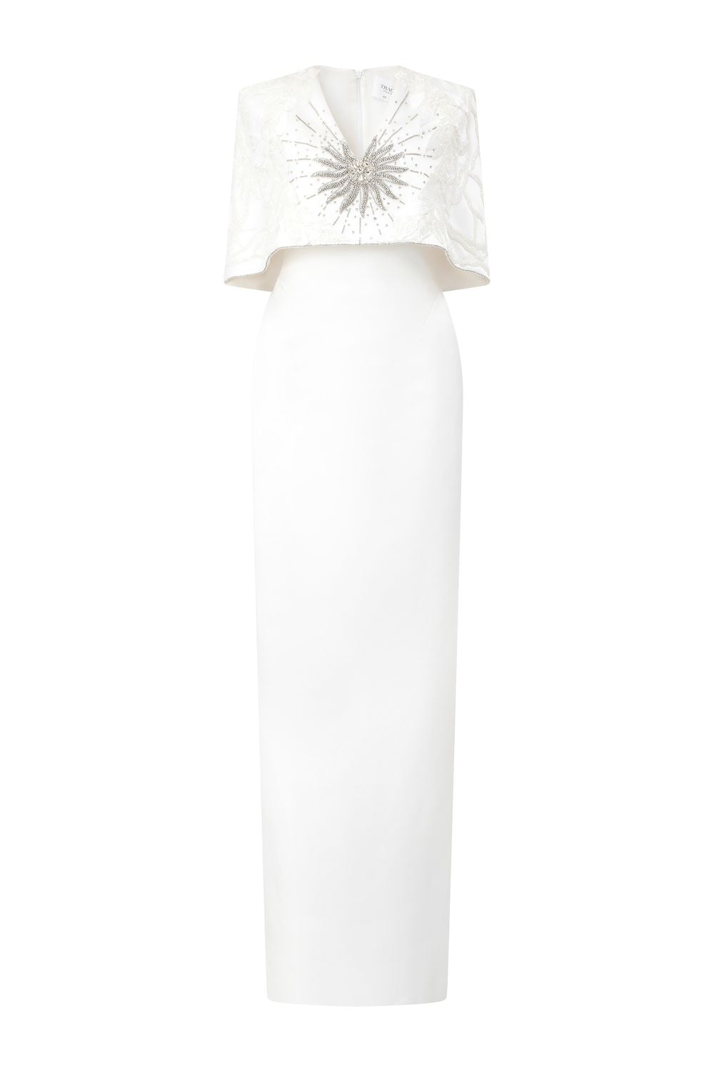 V-Neck Cape Sleeves Straight Dress